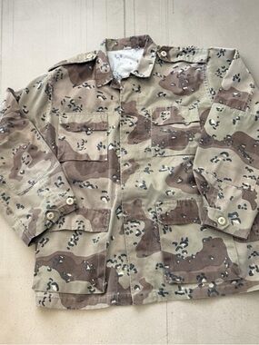 Desert camo chocolate chip pattern BDU Military jacket 90s size M